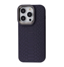 Чохол Kajsa Snake Pattern iPhone 14 Pro Max deep purple