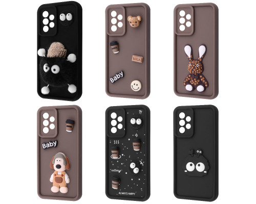 Чохол Pretty Things Case Samsung Galaxy A32 (A325F) brown/fluffy white