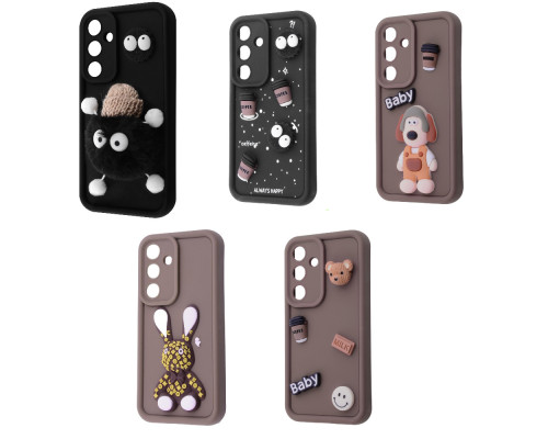 Чохол Pretty Things Case Samsung Galaxy A34 brown/fluffy white