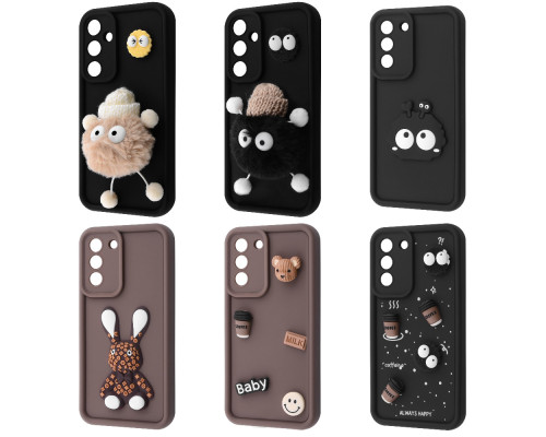 Чохол Pretty Things Case Samsung Galaxy S21 FE (G990B) brown/fluffy white