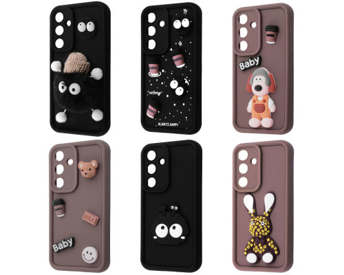 Чохол Pretty Things Case Samsung Galaxy A36/A56 brown/fluffy white 2003000214888