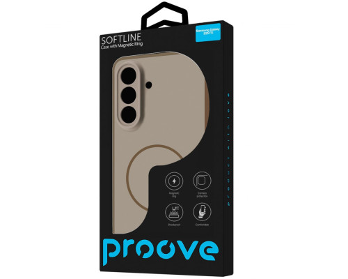 Чохол Proove Softline Case with Magnetic Ring Samsung Galaxy S25 FE beige 2003000307887