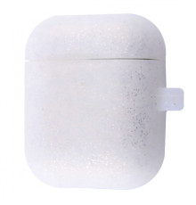 Чохол Silicone Case Slim with Carbine for AirPods 2 silver/white