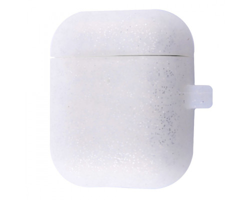 Чохол Silicone Case Slim with Carbine for AirPods 2 silver/white