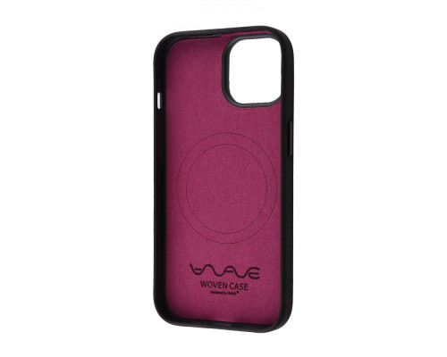Чохол WAVE Premium Woven Case with Magnetic Ring iPhone 15 mulberry 2001001749071