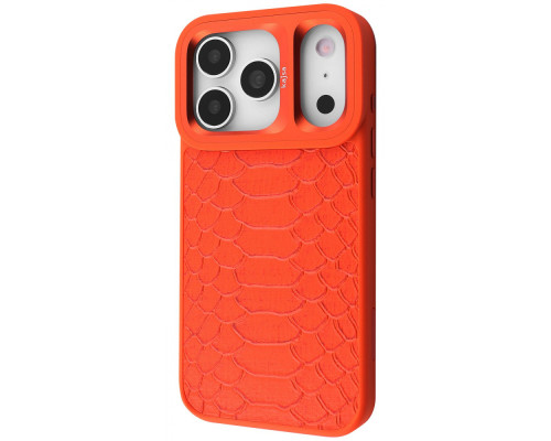 Чохол Kajsa Snake Pattern with Magnetic Ring iPhone 17 Pro Max orange 2003000276237