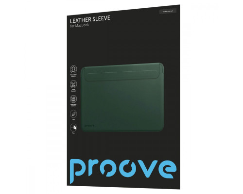 Чохол Proove Leather Sleeve MacBook 15,4"/16,2" black 2001001868437 6901123838232