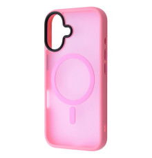 Чохол WAVE Matte Insane Case with Magnetic Ring iPhone 16 pink