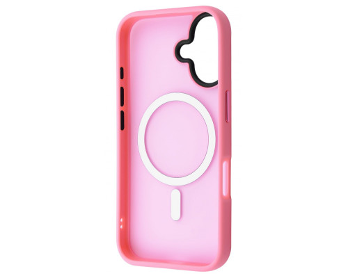 Чохол WAVE Matte Insane Case with Magnetic Ring iPhone 16 pink