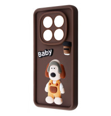 Чохол Pretty Things Case Xiaomi Redmi Note 14 Pro 4G/5G brown/baby