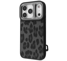 Чохол Kajsa Leopard Pattern with Magnetic Ring iPhone 17 Pro Max black 2003000276138
