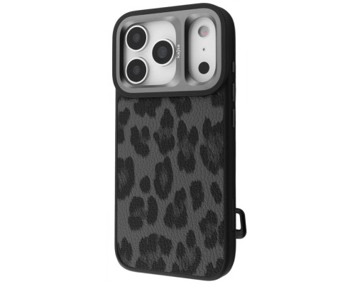 Чохол Kajsa Leopard Pattern with Magnetic Ring iPhone 17 Pro Max black 2003000276138