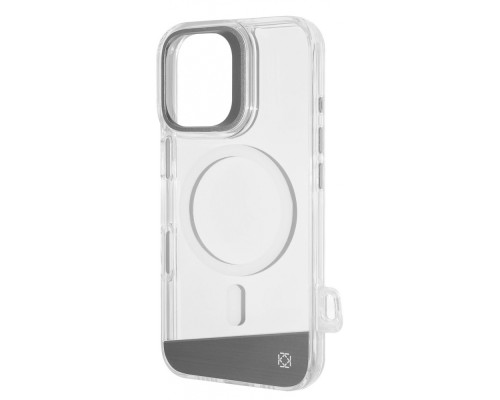 Чохол Kajsa Aluminium Shield with Magnetic Ring iPhone 16 silver 2003000170702
