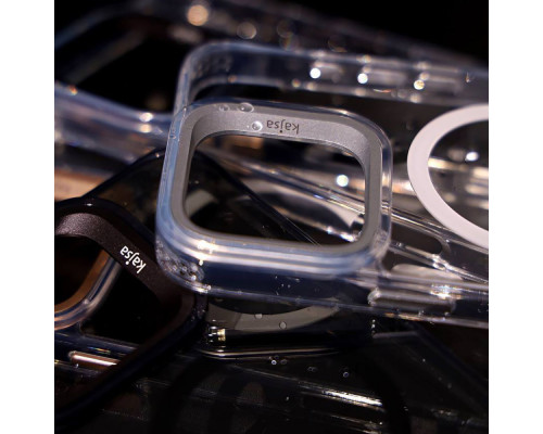 Чохол Kajsa Aluminium Shield with Magnetic Ring iPhone 16 silver 2003000170702