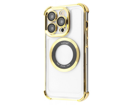 Чохол Glossy Case with Magnetic Ring iPhone 14 Pro gold