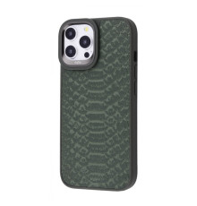 Чохол Kajsa Snake Pattern iPhone 15 Pro olive 2001001564490