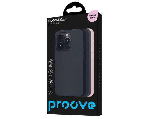 Чохол Proove Silicone Case with Magnetic Ring iPhone 15 Pro storm blue 2001001946852 6901124741197