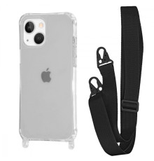 Чохол WAVE Clear Case with Strap iPhone 13 black