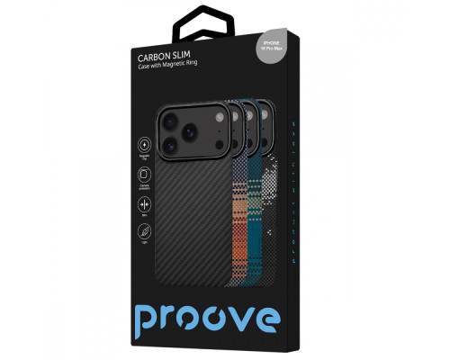 Чохол Proove Carbon Slim with Magnetic Ring iPhone 16 Pro Max starfield 2003000264944 6901123355791