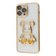 Чохол Shining Bear Case iPhone 14 Pro gold