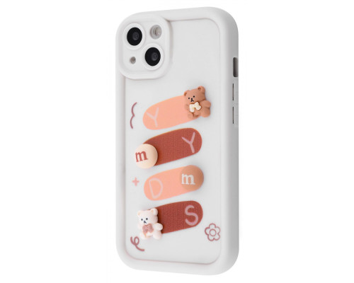 Чохол Pretty Things Case iPhone 15 white/bear