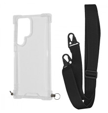 Чохол WAVE Clear Case with Strap Samsung Galaxy S24 Ultra black