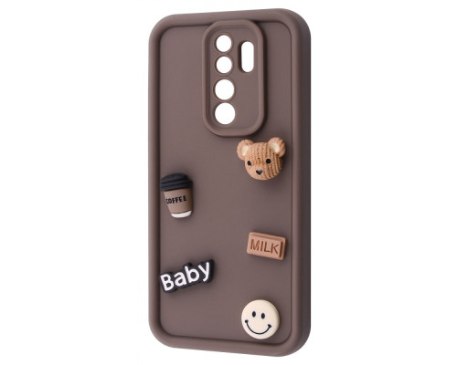 Чохол Pretty Things Case Xiaomi Redmi Note 8 Pro brown/bear