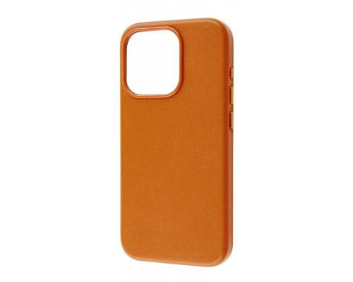 Чохол WAVE Premium Leather Edition Case with Magnetic Ring iPhone 15 Pro orange 2001001446277