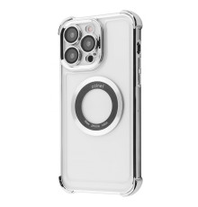 Чохол Glossy Case with Magnetic Ring iPhone 13 Pro Max silver