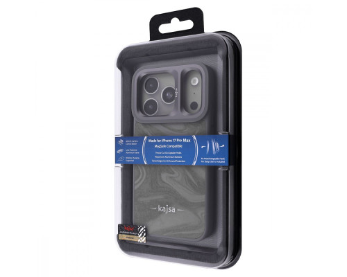 Чохол Kajsa Fluid Art with Magnetic Ring iPhone 17 Pro Max gray 2003000276039