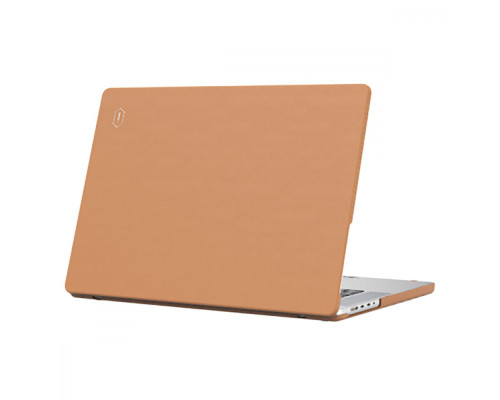 Накладка WIWU Leather Shield MacBook Pro 14,2" (A2442) brown