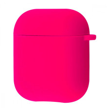 Чохол Silicone Case Full for AirPods 1/2 bright pink