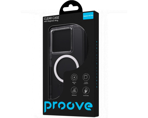 Чохол Proove Clear Case with Magnetic Ring Xiaomi 14T transparent 2003000258998