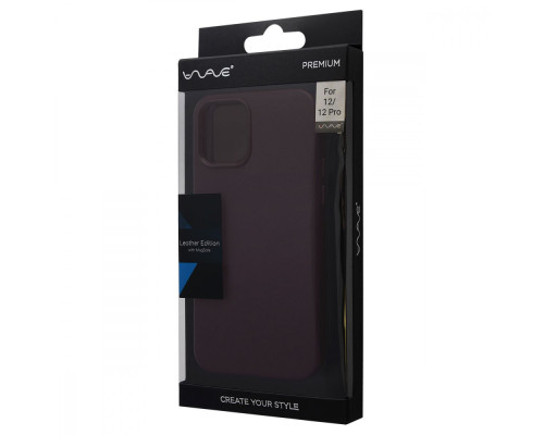 Чохол WAVE Premium Leather Edition Case with Magnetic Ring iPhone 12/12 Pro deep violet 2001000817368