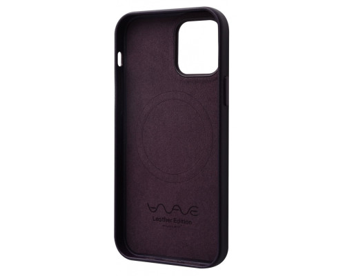 Чохол WAVE Premium Leather Edition Case with Magnetic Ring iPhone 12/12 Pro deep violet 2001000817368