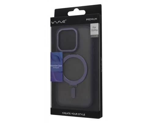 Чохол WAVE Premium Attraction Case with Magnetic Ring iPhone 15 Pro blue 2001001739461