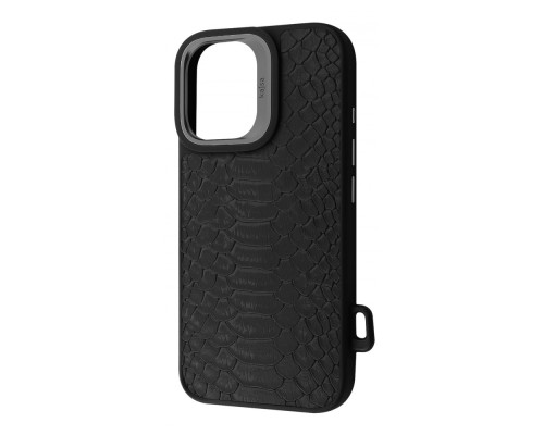 Чохол Kajsa Snake Pattern with Magnetic Ring iPhone 16 black 2003000170900
