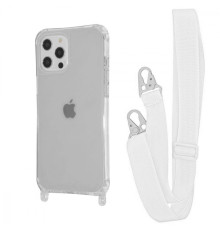 Чохол WAVE Clear Case with Strap iPhone 12 Pro Max white