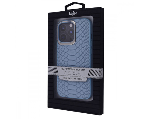 Чохол Kajsa Snake Pattern iPhone 13 Pro sierra blue 2001000607228