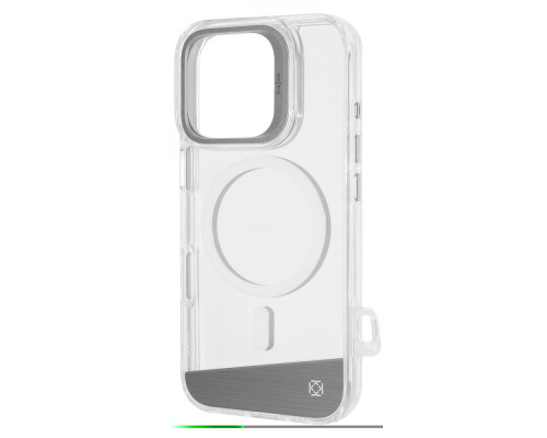 Чохол Kajsa Aluminium Shield with Magnetic Ring iPhone 16 Pro Max silver 2003000170788