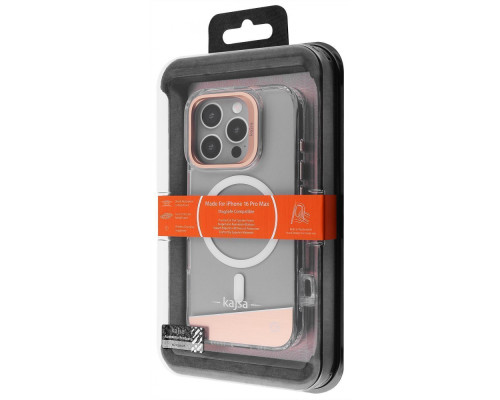 Чохол Kajsa Aluminium Shield with Magnetic Ring iPhone 16 Pro Max silver 2003000170788
