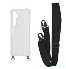 Чохол WAVE Clear Case with Strap Samsung Galaxy S24 Plus black 2001001905590