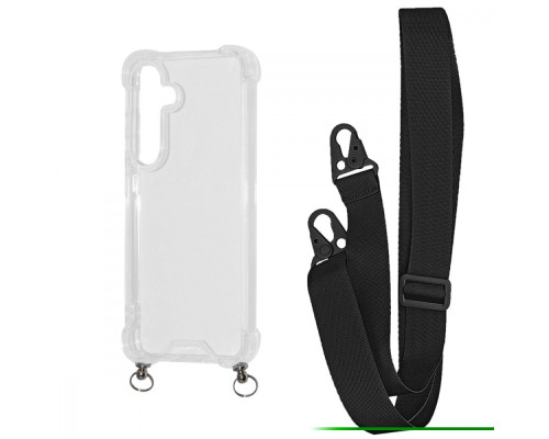 Чохол WAVE Clear Case with Strap Samsung Galaxy S24 Plus black 2001001905590