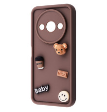 Чохол Pretty Things Case Xiaomi Redmi A3 brown/fluffy white