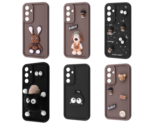 Чохол Pretty Things Case Samsung Galaxy A15 4G/5G brown/fluffy white