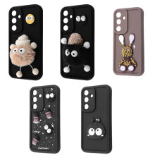 Чохол Pretty Things Case Samsung Galaxy A35 brown/fluffy white