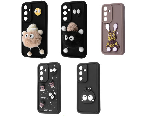 Чохол Pretty Things Case Samsung Galaxy A35 brown/fluffy white