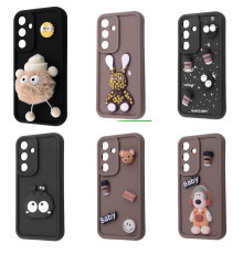 Чохол Pretty Things Case Samsung Galaxy S23 FE brown/fluffy white