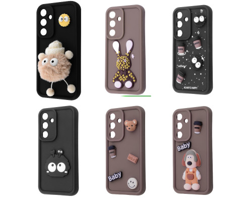 Чохол Pretty Things Case Samsung Galaxy S23 FE brown/fluffy white