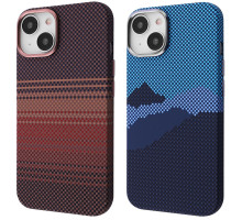 Чохол WAVE Gleam Case with Magnetic Ring iPhone 15 blue stripes 2003000253139